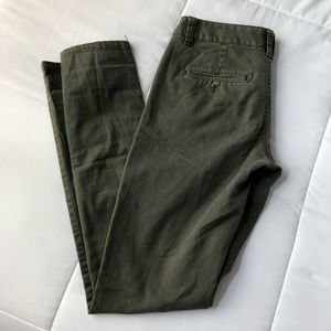Green Skinny Khaki Dress Pants